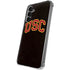 University of Southern California USC Logo Black Distressed Galaxy S24 Plus Clear Case